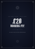 Booking fee £20 (Smaller tattoos)