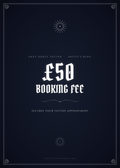Booking fee £50 (Full Day)