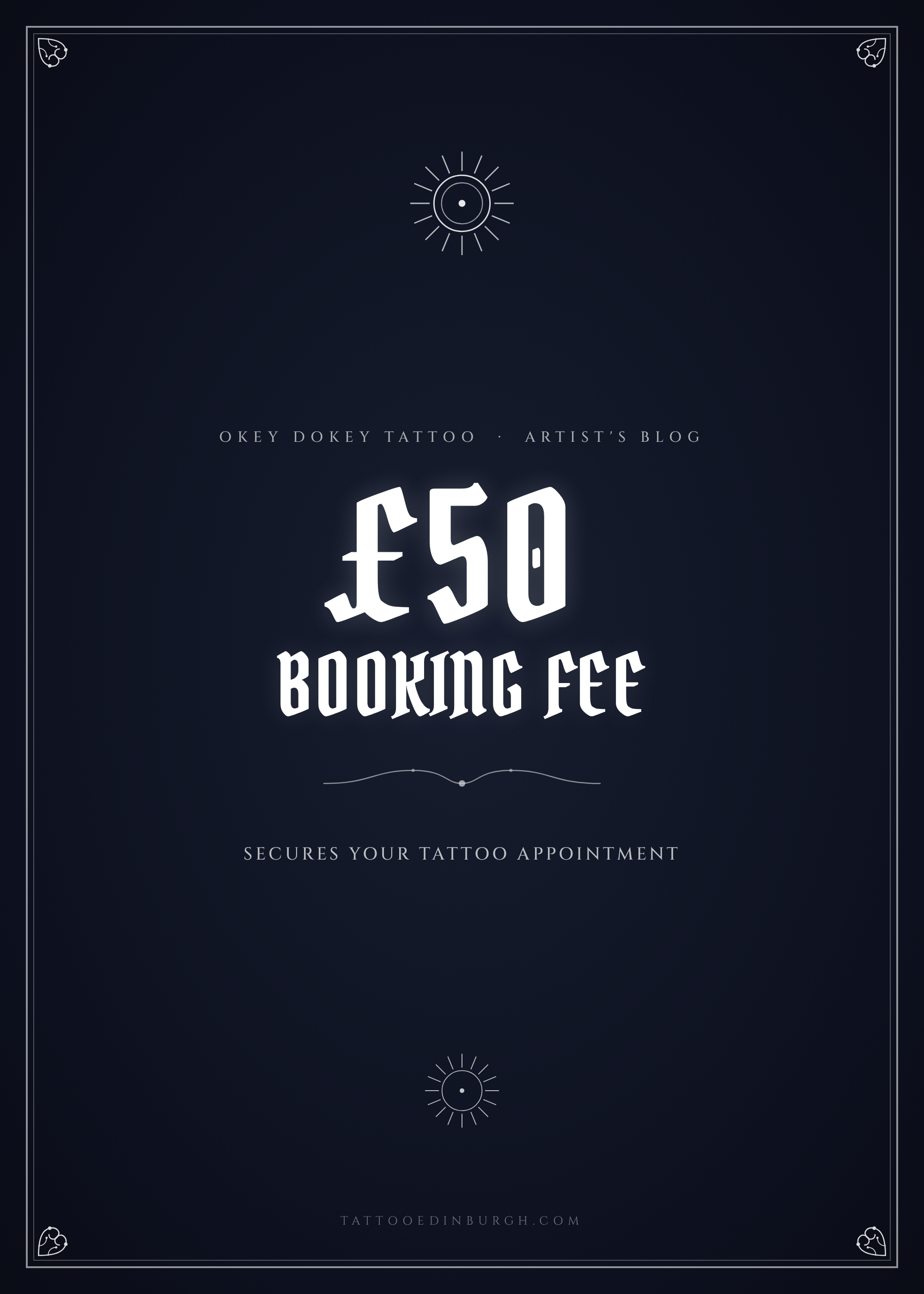 Booking fee £50 (Full Day)